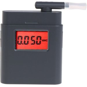 LCD Digitale Blaastest Breath Alcohol Tester Rode Backlight met 5 Mondstukken