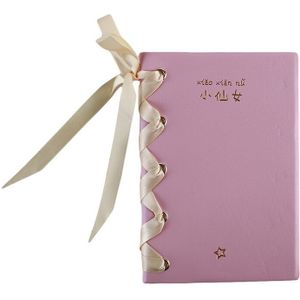 Schattige Kleine Fee Leeg Notepad Dagboek Zachte Zus Meisje Hart Creatieve Diy Roze Hand Boek Vlinderdas Riem
