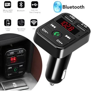 Auto Kit Handsfree Bluetooth Draadloze Fm-zender Lcd MP3 Speler Usb Charger 2.1A Handen Gratis