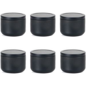 6Pcs Opslag Containers Mini Draagbare Koffieboon Blik Verzegelde Blikken Kaars Maken Reizen Met Luchtdichte Deksels Anti Roest Thee kan