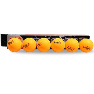 6 Stks/set 40Mm Geel Of Whites Pingpong Bal Gestage Rotatie Goede Elasticiteit Fit Voor Ping-Pong concurrentie Training