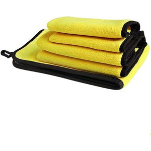 Microfiber Handdoek Car Cleaning Drogen Doek Zomen Car Care Doek Detaillering Auto Wassen Handdoek Voor Toyota Полотенце Из Микрофибры