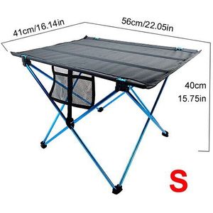 Outdoor Effen Oxford Doek Camping Tafel Draagbare Auto Folding Camping Picknick Tafel Tri-Fold Tafel