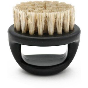 Mannen Scheren Borstel Ring Paard Manen Haren Plastic Handvat Snor Borstel Draagbare Gezicht Reinigen Baard Borstel