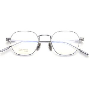 Vierkante Pure Titanium Brilmontuur Mannen Bussiness Bijziendheid Optische Brillenglazen Koreaanse Handgemaakte Retro Superlight Eyewear