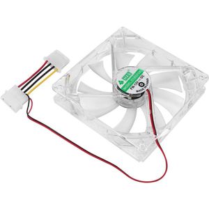 Pc Computer Fan Quad 4 Led Licht 120Mm Pc Computer Case Cooling Fan Mod Rustig Molex Connector Geïnstalleerd fan 12V