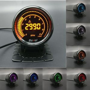 2 ""52mm EVO LCD 0-9000RPM gauge toerenteller monitor 7 kleuren inbegrepen gauge pod super LED backlight