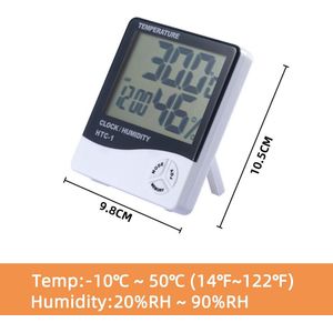 Digitale Thermometer Hygrometer Indoor Lcd Display Temperatuur Vochtigheid Sensor Gauge Meter Meten Voor Thuis Kamer