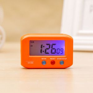 Mini Pocket Led Digitale Elektronische Lcd Klok Reizen Leuke Wekker Childern Student Studie Stopwatch