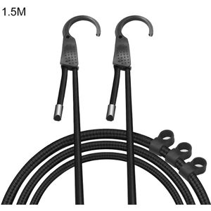 1.5m Verstelbare Auto Bagage Tent Touwen Auto Elastische Koorden Bagage Riemen Touwen Spanbanden Clotheslines met Haken