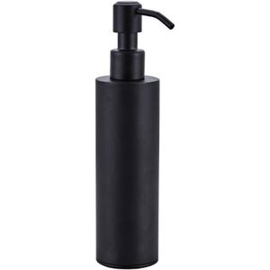 200Ml Wandmontage Douche Fles Pomp Rvs Shampoo Dispenser Zwart