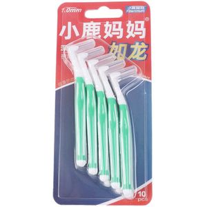 10Pcs Tand Floss Mondhygiëne Dental Floss Zachte Rager Tanden Reinigen 0.7-1.2Mm Oral Care Tool voor Mannen Vrouwen