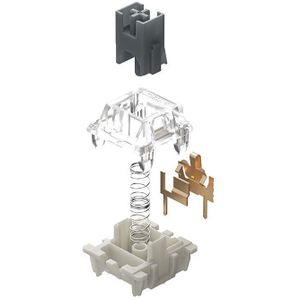 Gateron Zilver Pro Schakelaar Lineaire Stofdicht Enkele Tweetraps Lente Voor Gaming Mechanische Toetsenbord Fabriek Pre-lubed 45G 3pin