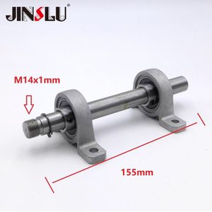 2 Lager En M14x1mm M14 Spindel As Voor Mini Draaibank Chuck Cartridge K01-65 K02-65 K02-50 K01-63B Diy Hout Draaibank Kop