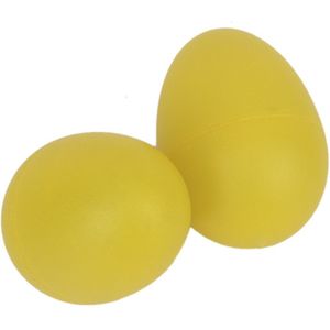 5 Stuks Van (2 Plastic Ei Maraca Rammelaars Shaker Percussie Kid Musical Speelgoed Geel)