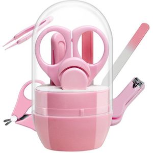 4 Stks/set Baby Veiligheid Nail Care Set Baby Gezondheidszorg Kits Effen Kleur Zuigeling Vinger Trimmer Draagbare Schaar Nagelknipper
