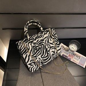 Oxford Doek Schouder Handtassen Vrouwen Mode Zebra Patroon Crossbody Tassen Voor Vrouwen Grote Capaciteit Top-Handvat Tassen
