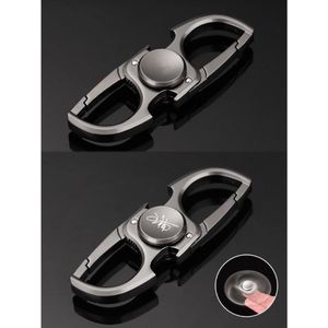 1Pcs Flesopener Sleutelhanger Fidget Spinner Met 2 Legering Sleutel Ringen Voor Mannen Vrouwen Creatieve Sleutelhanger flesopener Duurzaam