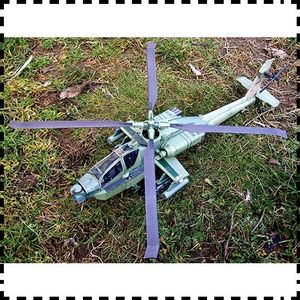 1:33 Schaal Ons Apache Ah-64 Gevechtshelikopters Vliegtuigen Bouwplaat Puzzels Handgemaakte Speelgoed Diy