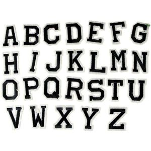 Geborduurde 26 Letters Patches Naaien Iron Op Alfabet ABC Badge Voor Tas Jeans Hoed Applicaties DIY Sticker Kleding Decoratie