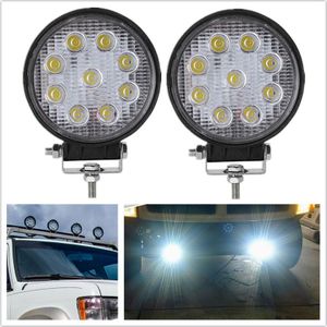 2 Pcs Led Spotlight 27W Led Bar Spot 24V/12V Werk Licht Lamp Mist Led Rijden lichten 9led Werklampen Led Spots Voor Vrachtwagens