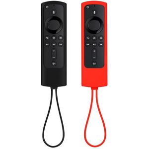 Firestick Afstandsbediening Cover, Anti Slip Schokbestendig Siliconen Beschermhoes Case Voor Brand Tv Stok 4K 2 Stuks