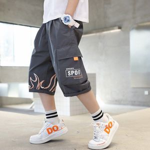 Zomer Baby Jongens Casual Shorts Met Pocket Kinderen Khaki Grey Korte Broek Tiener Sport Kids Kleding 5-14 Jaar Oud