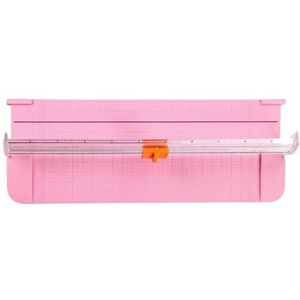 2 Sets JIELISI 9090 Mini Kleine Glijbaan Cutter Cut Papier Snijder Kleur: Roze