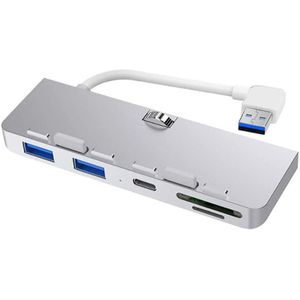 Rocketek Aluminium Usb 3.0 Hub 3 Port Adapter Splitter Met Sd/Tf Card Reader En Type-C voor Imac 21.5 27 Pro Slim Computer