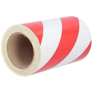 Reflecterende Tape 8Inch X 150FT Zware Reflecterende Tape Rood Wit Outdoor Waterdichte Veiligheid Voorzichtigheid Tape Voor Road Vrachtwagens