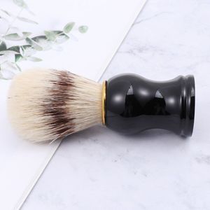 1pc Shaving Brush Portable Safe ABS Handle Durable Beards Brush Cleaning Tool Mustache Brush for Men