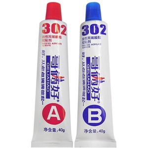 Metalen Repareren Sneldrogende Ab Lijm Sterke Hechting Metalen Ijzer Aluminium Hout Tegel Super Lijm Hoge Temperatuur Lassen Lijm 302