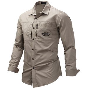 Nieuw Lente Herfst Mannen Shirt Lange Mouw Effen Kleur Revers Rits Shirt Outdoor Casual Shirt Grote Maat