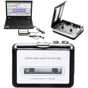 Cassettespeler - Draagbare cassettespeler USB Flash Drive Audio Muziekspeler, Cassette naar MP3-converter Cassettespeler Cassetterecorder Geschikt voor XP/Vista / 7, Plug and Play