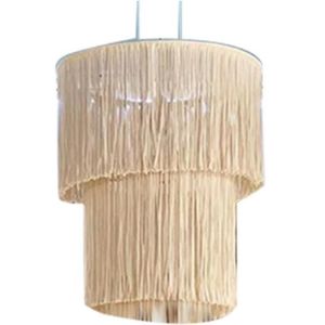 Macrame Lampenkappen Plafond Hanglamp Schaduw Tasseled Kroonluchter Bohemian Natuurlijke Bruiloft Decoratie Opknoping Indoor Outdoor