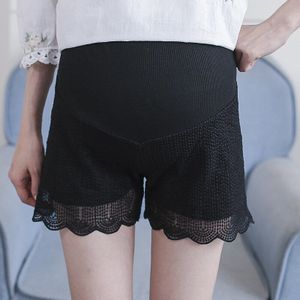 Veiligheid Moederschap Zomer Dragen Shorts Zwangerschap Kant Korte Broek Voor Zwangere Vrouwen Buik Ondersteuning Broek Casual Bottompants