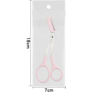 1Pc Wenkbrauw Trimmer Schaar Kam 3 Kleuren Wimper Haar Schaar Clips Vormgeven Wenkbrauw Razor Grooming Wenk Brauw Trimmer