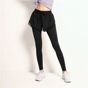 2 In 1 Sport Broek Vrouwen Trainingsbroek Oefening Running Jogging Broek Fitness Training Gym Workout Sport Broek Sportkleding