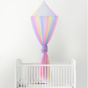 Leuke Hung Dome Kleurrijke Klamboe Baby Prinses Kids Play Tent Meisjes Kamer Decor Bed Luifel Nursery Speelhuis Foto props