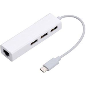 Usb Ethernet Usb Hub Te RJ45 Lan Netwerkkaart 10/100 Mbps Ethernet Adapter Voor Mac Ios Laptop Pc Windows RTL8152 usb 2.0 Hub