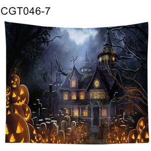 Skelet Pompoen Print Opknoping Wandtapijten Slaapkamer Muur Doek Tapijt Halloween Decor Muur Tapestry Tapijt Macrame Boho Decor Muur