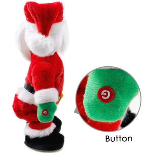 Elektrische Kerst Kerstman Dance Pop Wiggle Hip Speelgoed Funny Xmas Decoratie Presents