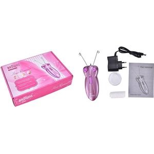 1Set Elektrische Body Gezicht Facial Hair Remover Defeatherer Katoenen Draad Epilator Scheerapparaat Voor Vrouwen Roze