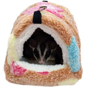 Winter Warm Hamster Bed Opknoping Suiker Zweefvliegtuig Hangmat Nest Thuis Kleine Huisdier Kooi Accessoires Verbergen Cave Beddengoed Voor Hamster Rat