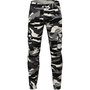 Mannen Groen Baggy Camouflage Jeans Met Grote Zakken Hip Hop Skateboard Broek Losse Stijl Plus Size S-XXXL