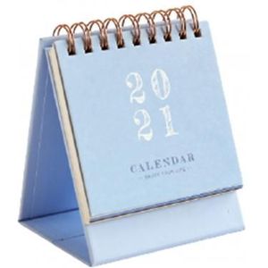 Eenvoudige Mini Desktop Papier Eenvoudige Kalender Dual Dagelijks Scheduler Tafel Planner Jaarlijks Agenda Organisator