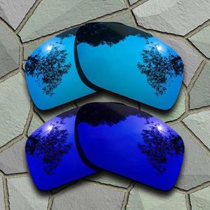 Sky Blue &amp; Violet Blauwe Zonnebril Gepolariseerde Vervanging Lenzen Voor Oakley Big Taco