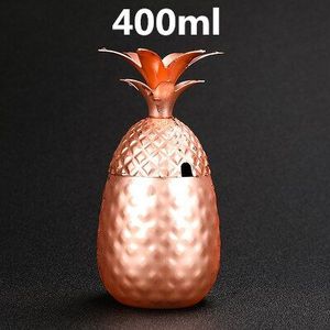 400Ml/550Ml/900Ml Ananas Mok Moskou Muilezel Koper Mokken Metalen Mok Cup Roestvrij Staal Bier wijn Koffie Cup