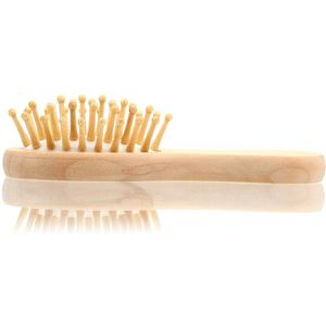 Massage Bamboe Borstel Salon Styling Borstel Anti-Haaruitval Hout Kam Hoofdhuid Hair Care Gezond Gezonde Peddel Kussen