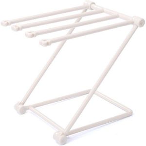 Punch-gratis verticale vouwen doek rack plastic handdoek display hanger handdoek handdoekenrek badkamer handdoek houder